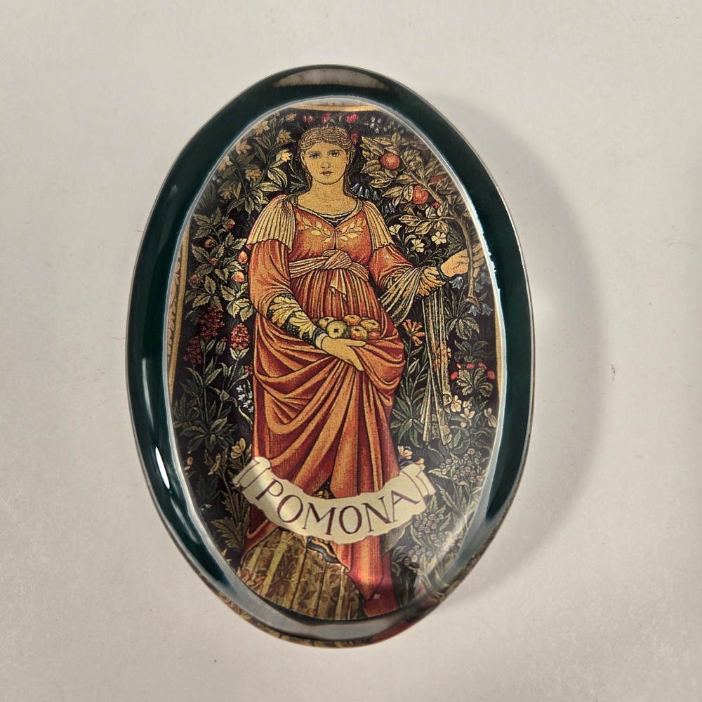 Past Times Morris & Co Pomona Glass Paperweight Burne-Jones Design England